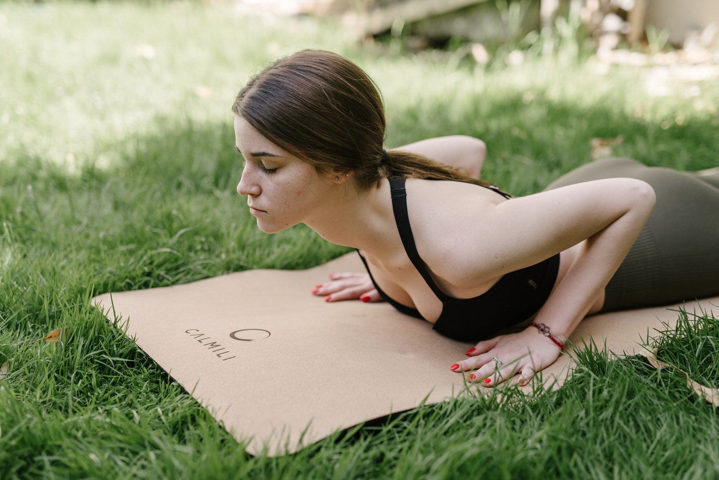 Eco Friendly Kork Yoga Matte mit Tragegurt